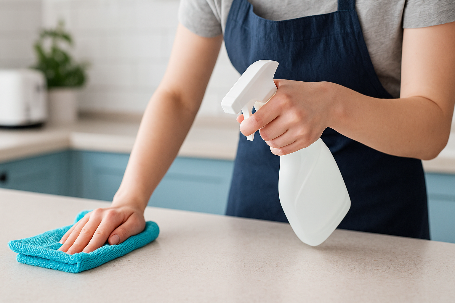 A stack of clean, folded microfiber cloths ready for use