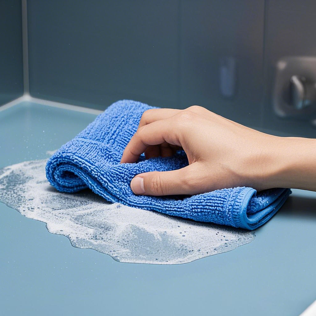 A single premium microfiber towel next to a pile of worn-out cheap cloths