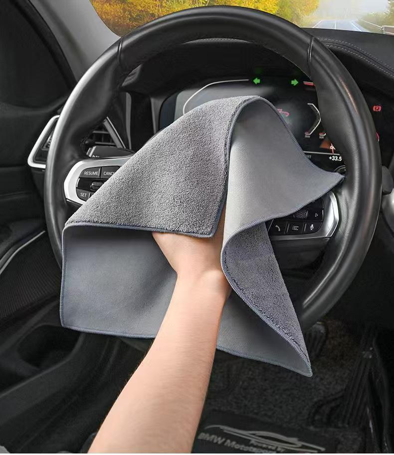 a collection of specialized detailing towels for glass and interiors