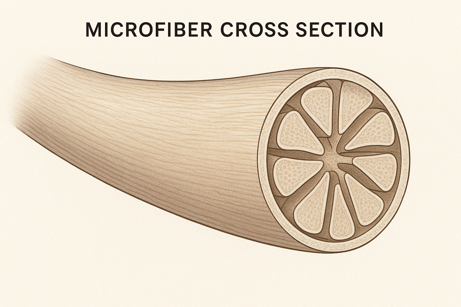 Microfiber fiber structure