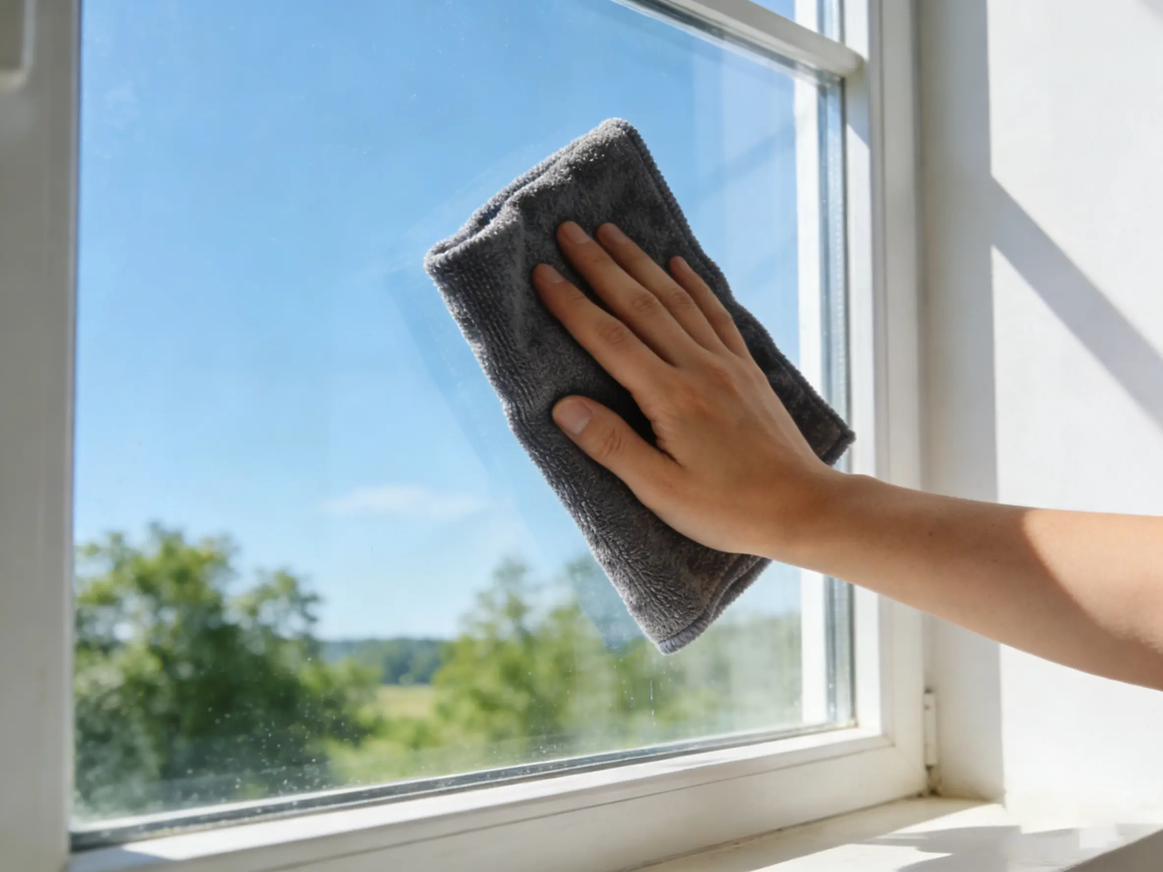 A standard multi-purpose microfiber cloth