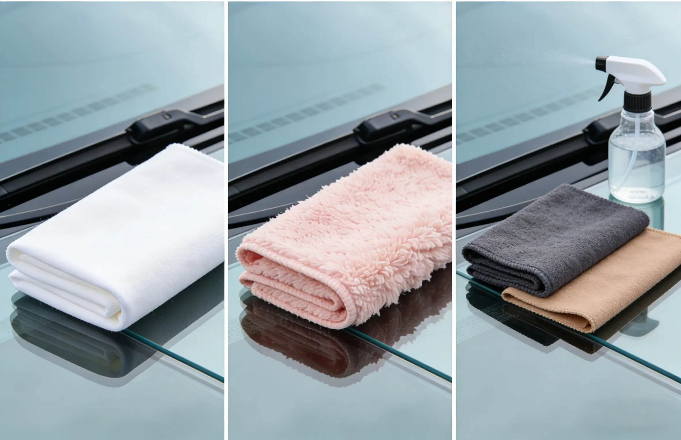 A chart comparing different types of microfiber cloths