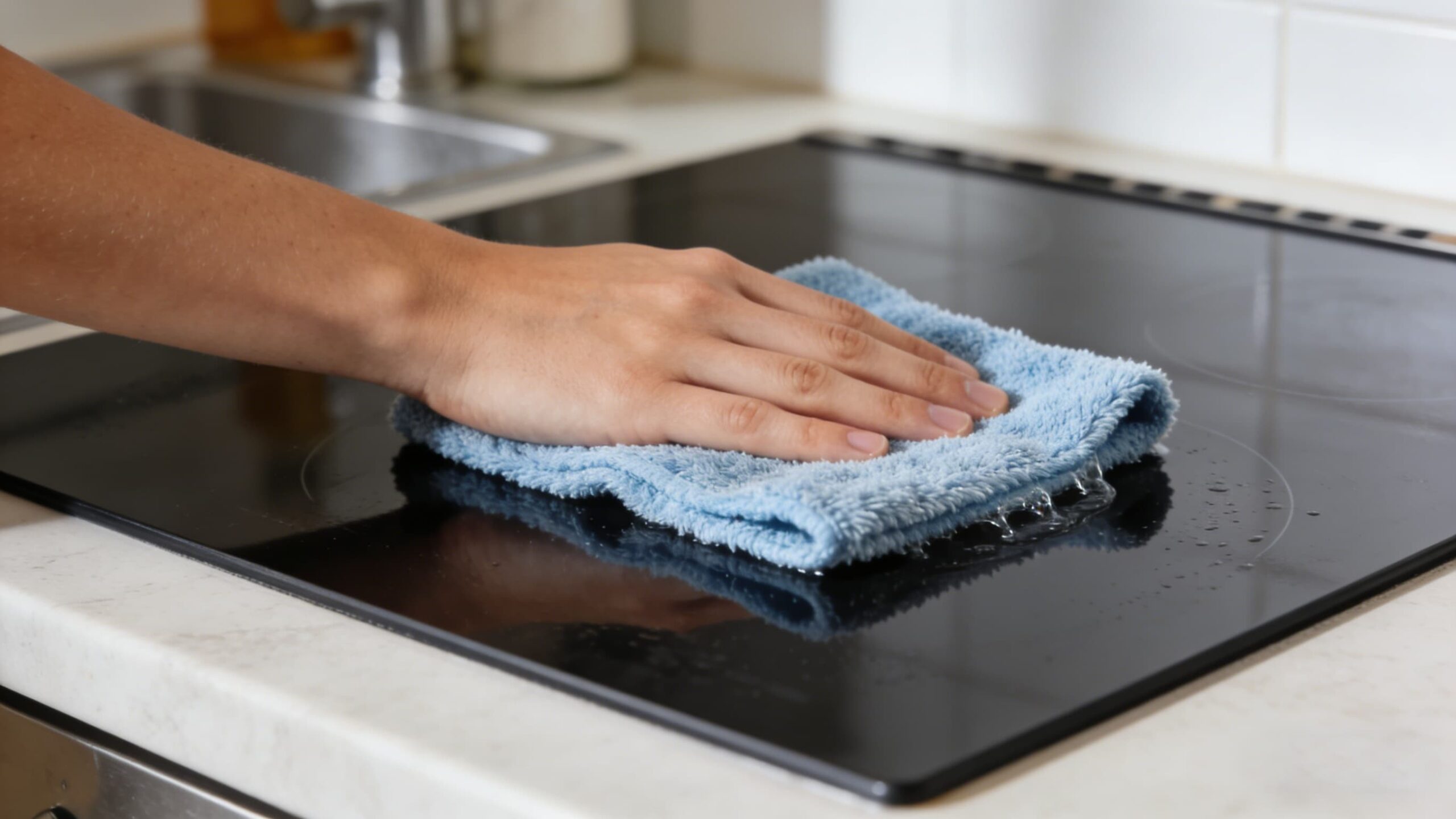 A stack of clean, reusable microfiber cloths