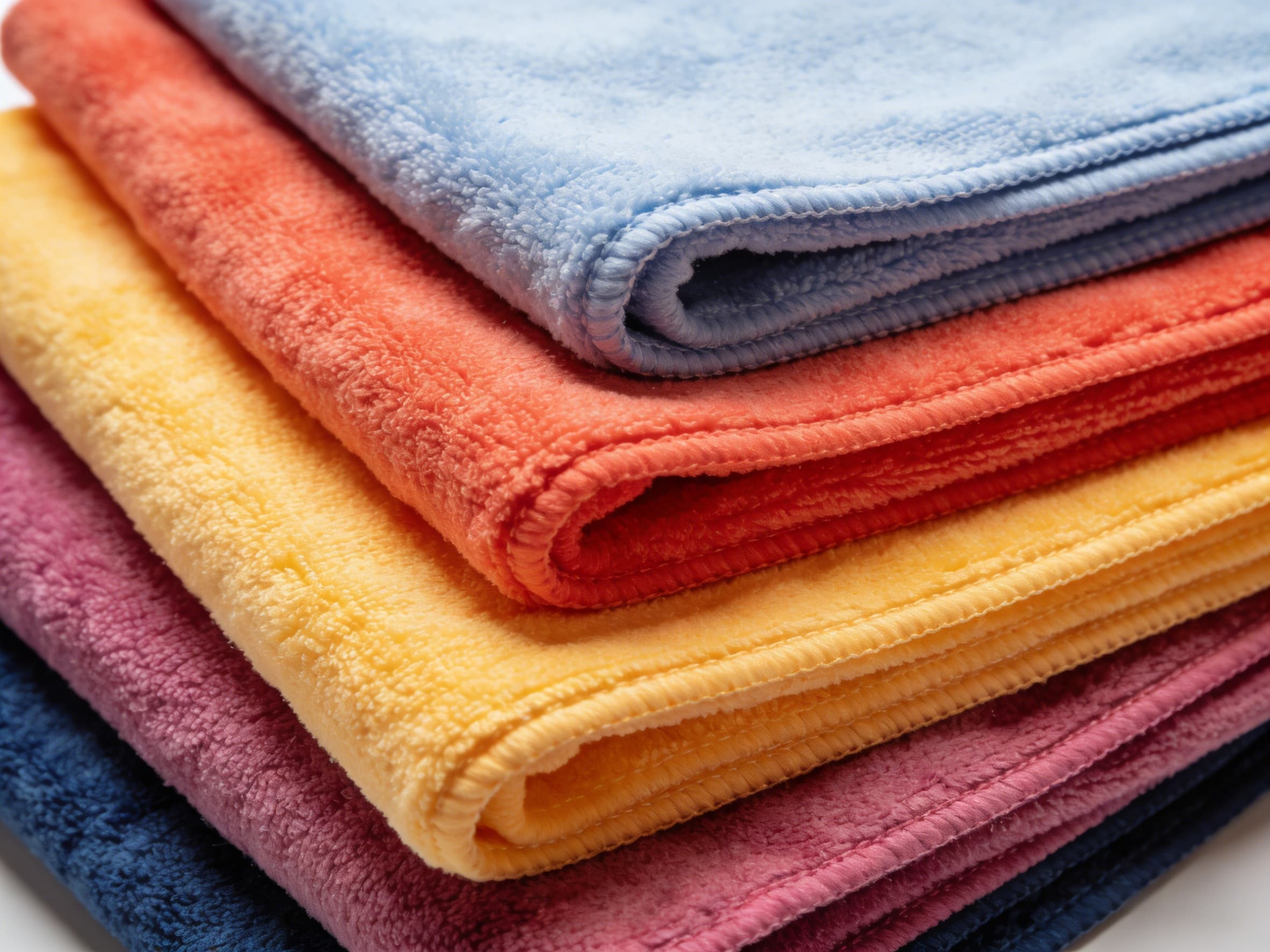 High GSM Microfiber Towel a close-up of a thick, plush microfiber towel