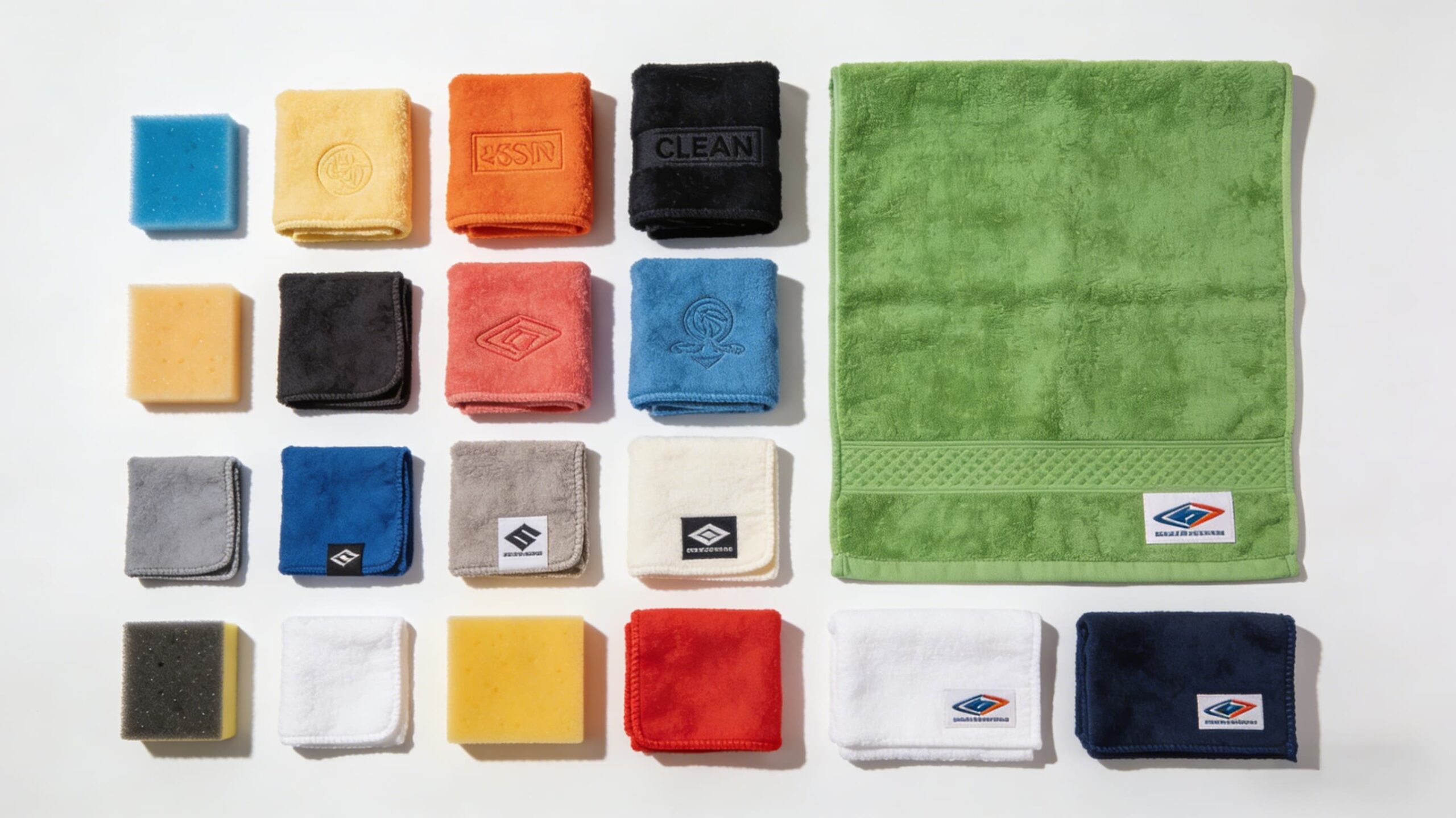 microfiber towels with custom logos and packaging