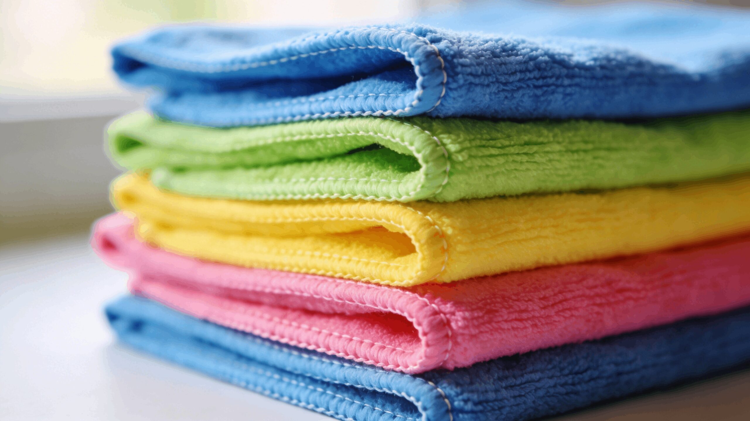 Cleaning stainless steel without scratches A shiny, clean stainless steel pot next to a specialized cleaning cloth