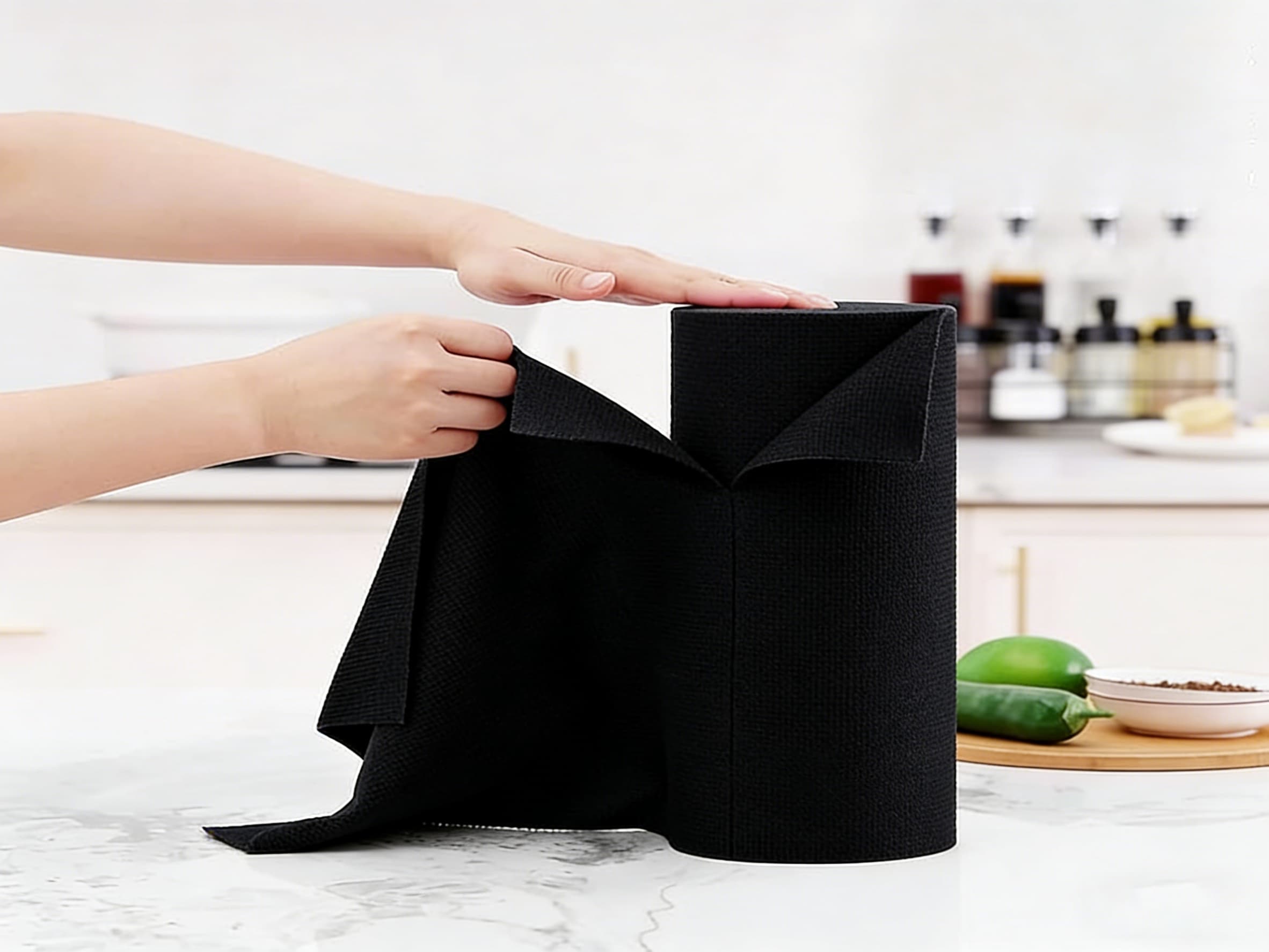 Custom branded packaging for microfiber cloths