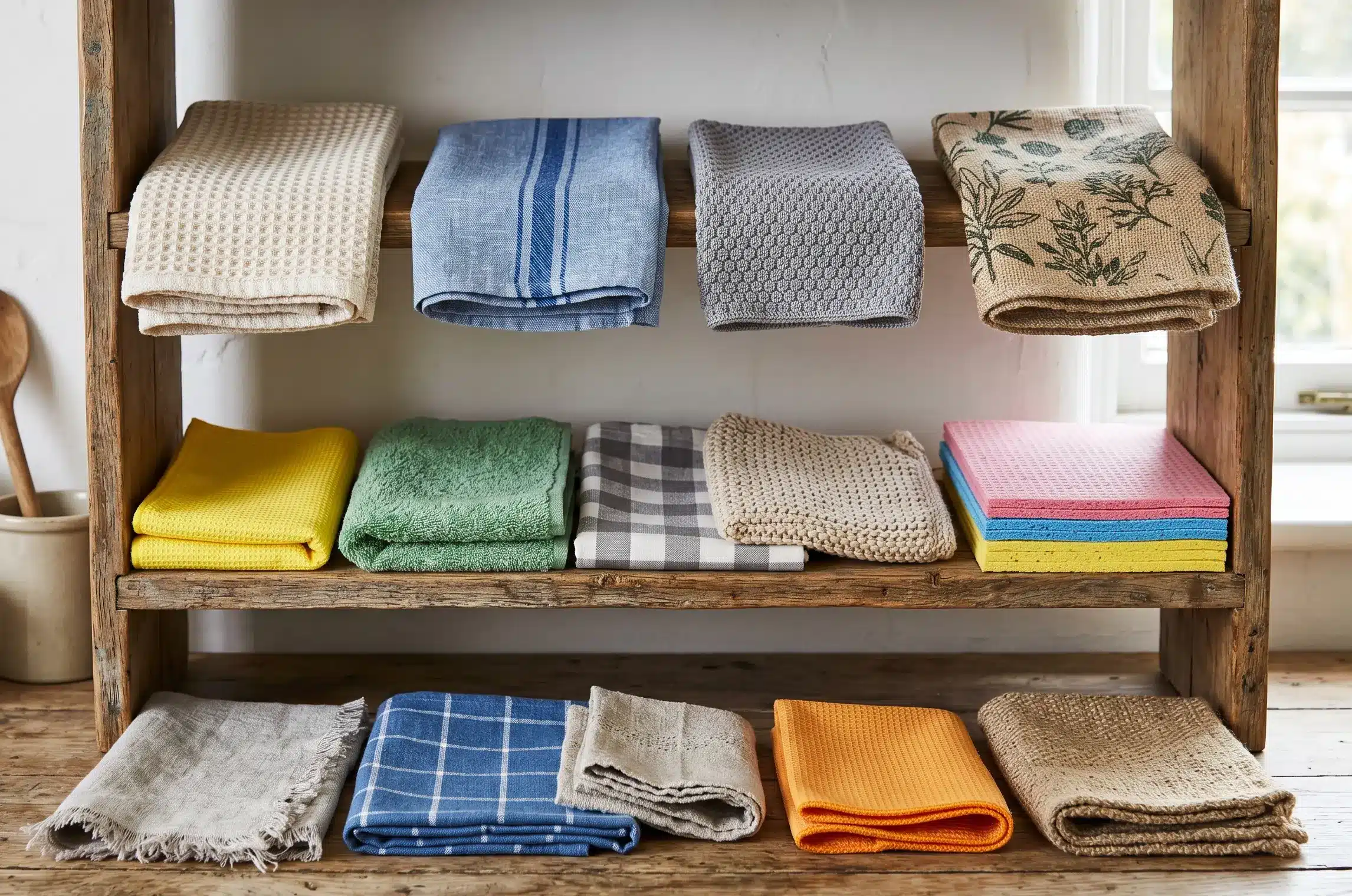Best Types of Dishcloths A collection of different types of dishcloths