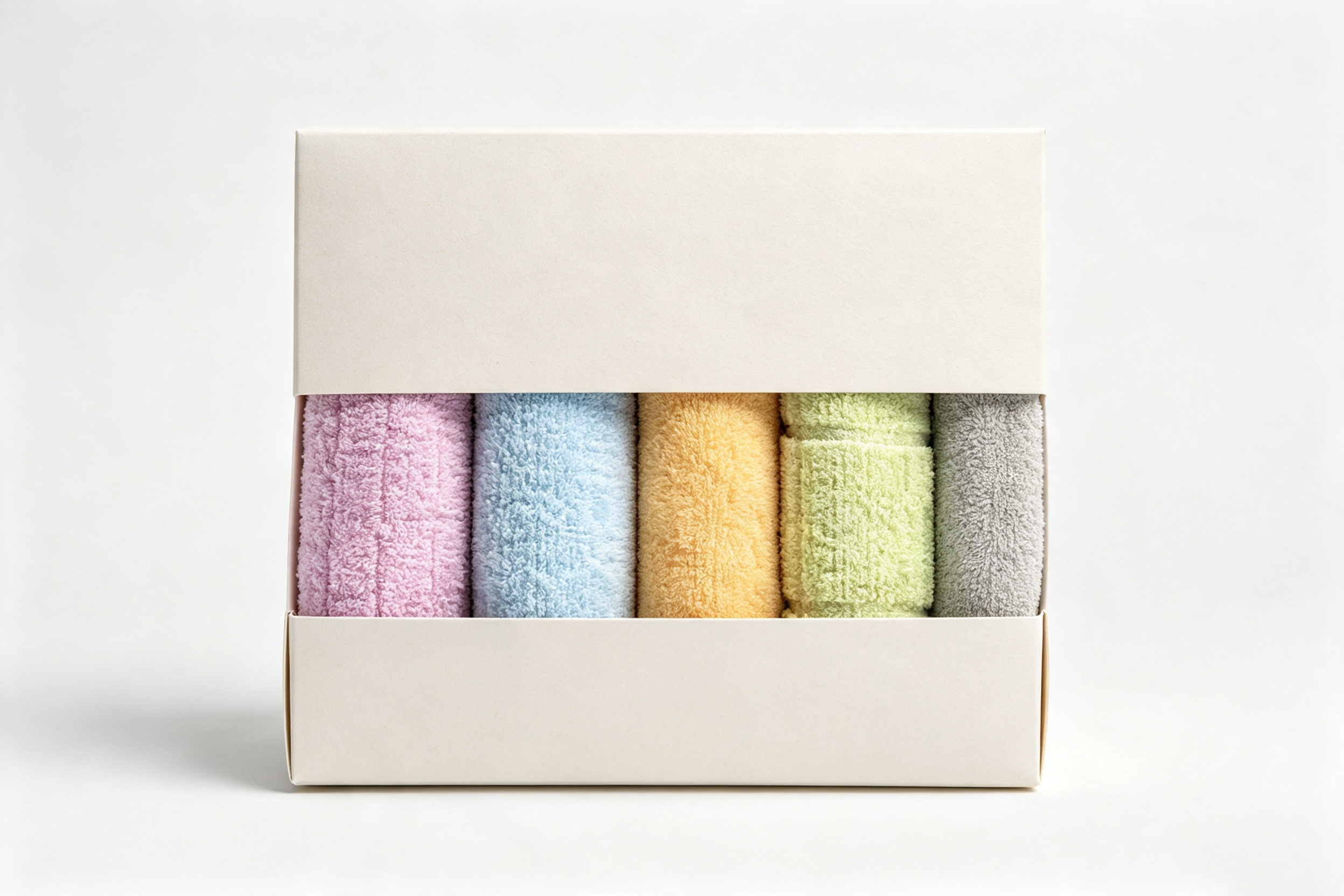 a set of colorful microfiber cleaning cloths for different household tasks