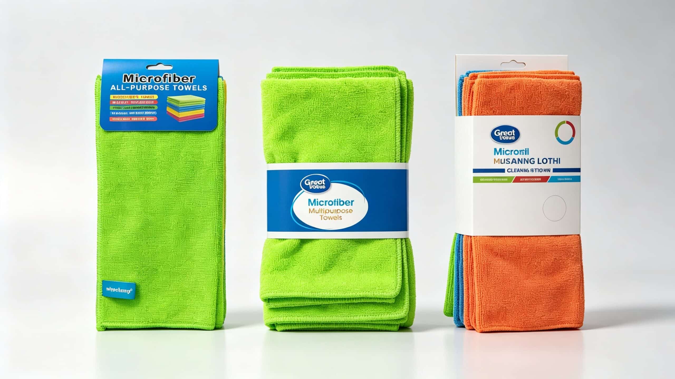 Retail packaging for microfiber cloths